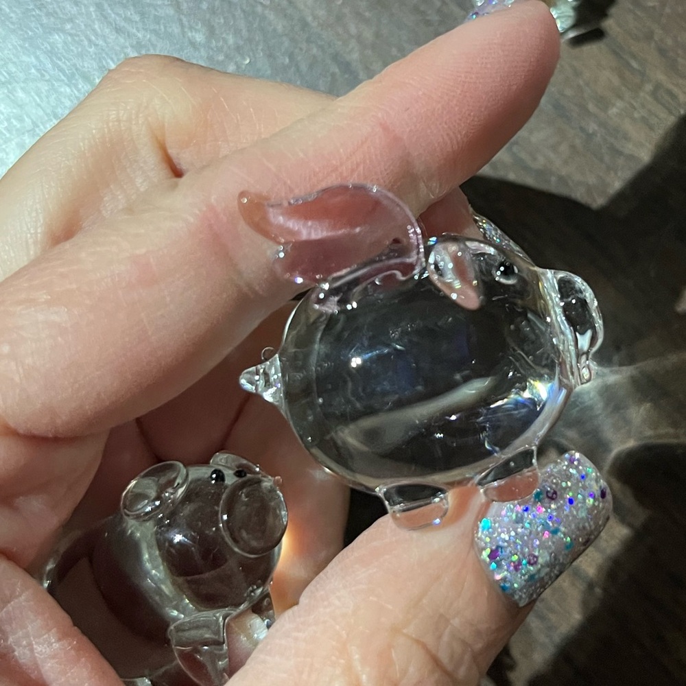 GLASS PIG DECOR - Picture 9 of 9